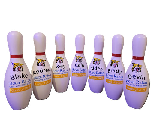 Custom Small Plastic Bowling Pins