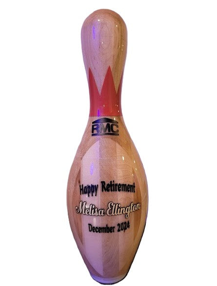 Custom Wood Grain Bowling Pins