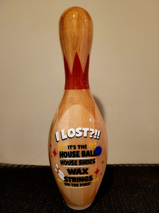 Custom Wood Grain Bowling Pins