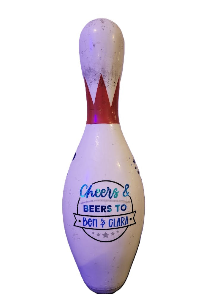 Custom Upcycled Bowling Pins