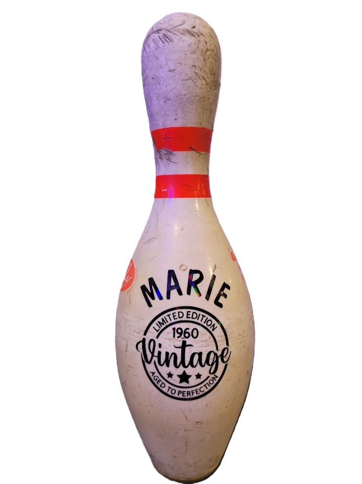 Custom Upcycled Bowling Pins