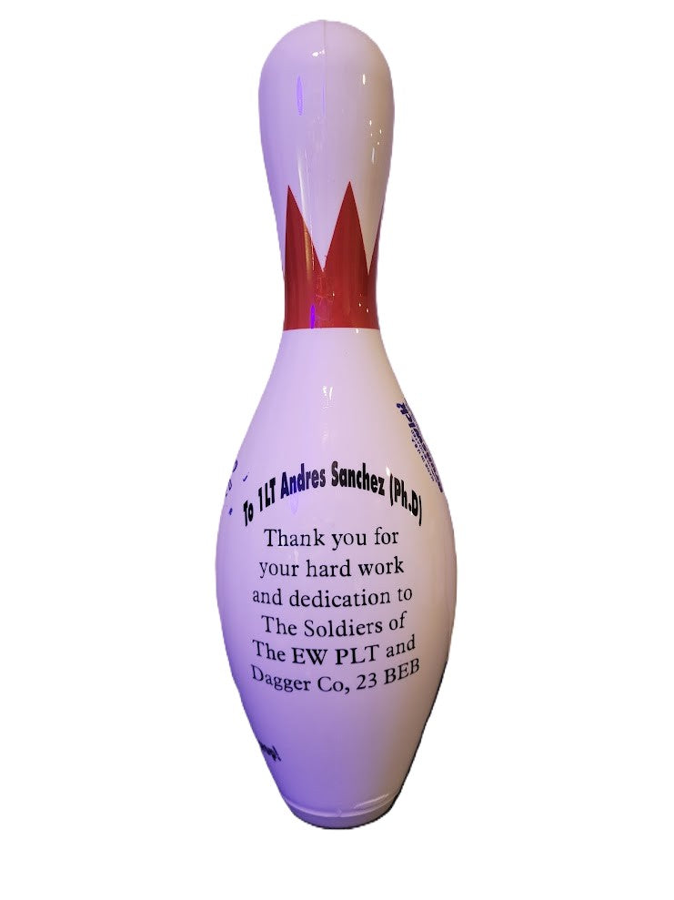 Custom Full-Size Regulation Bowling Pin