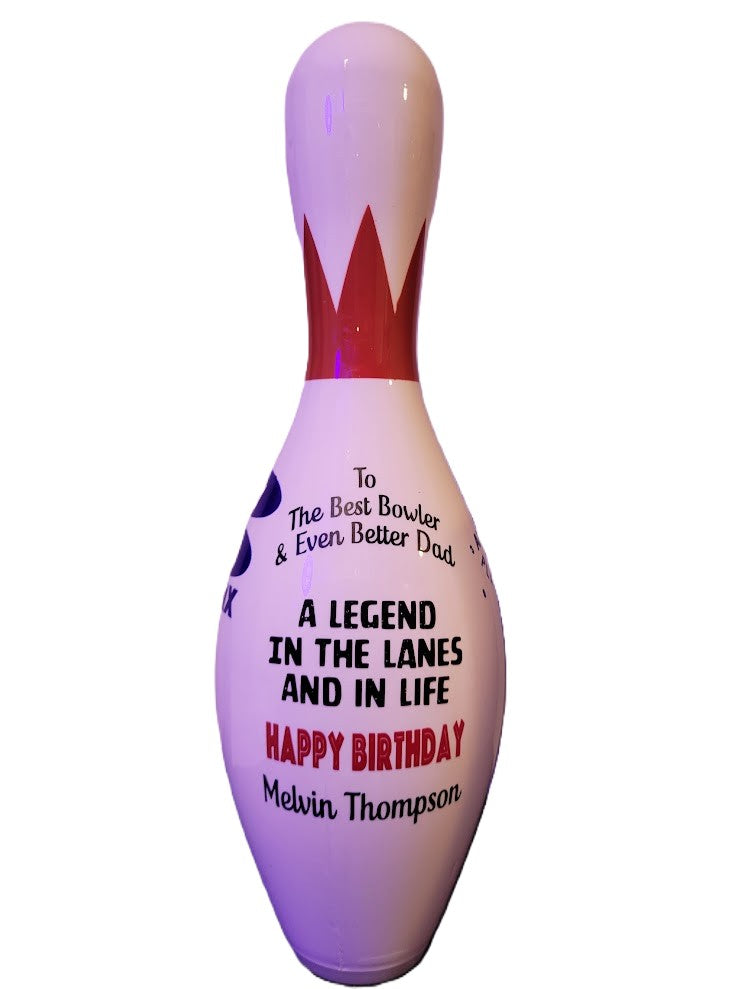 Custom Full-Size Regulation Bowling Pin