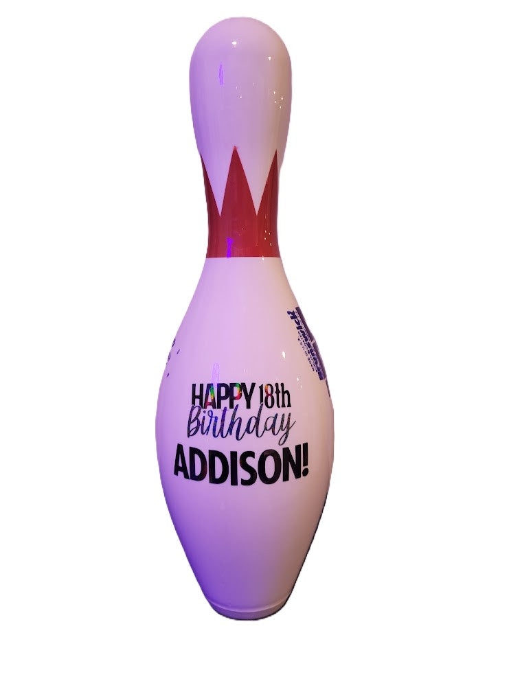 Custom Full-Size Regulation Bowling Pin