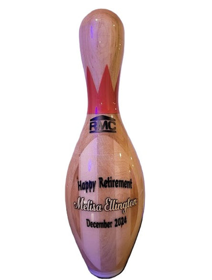 Custom Wood Grain Bowling Pins