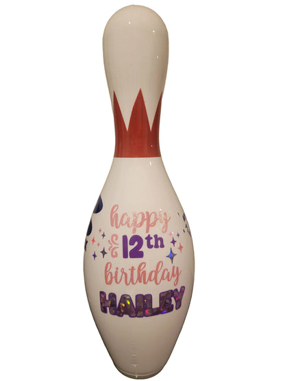 Bowling birthday pin