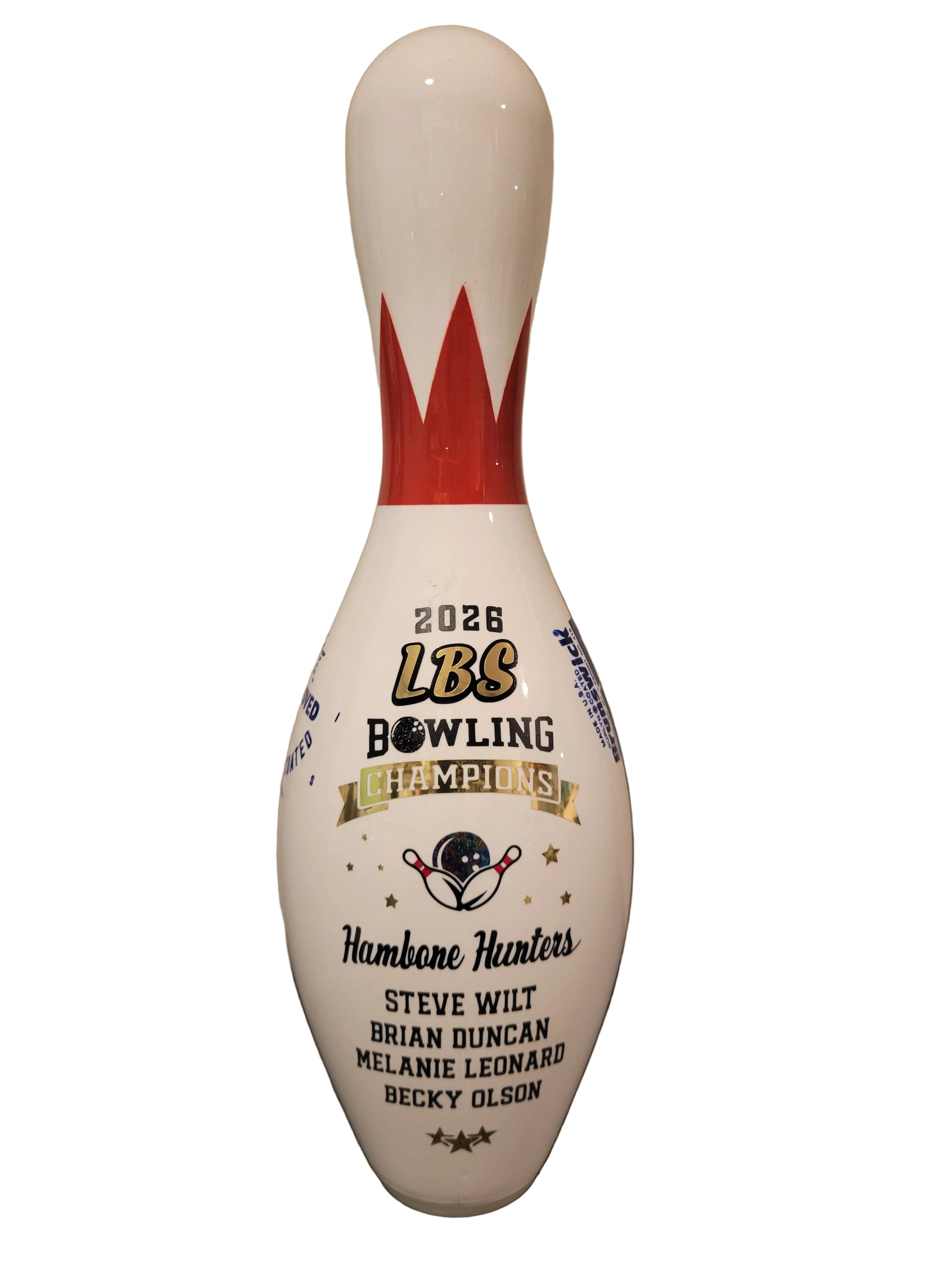 Bowling league champions trophy