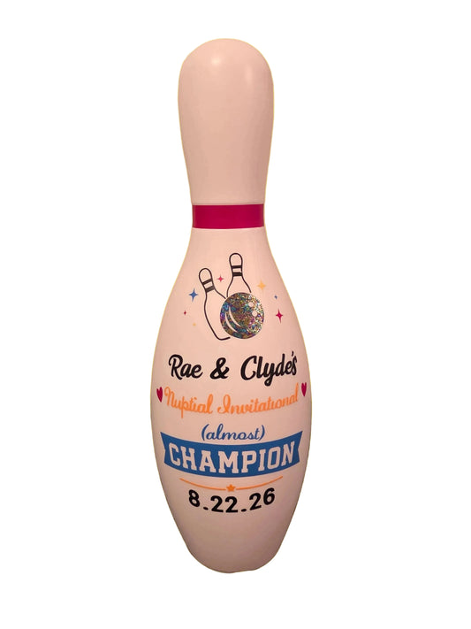 Bowling pin for engagement