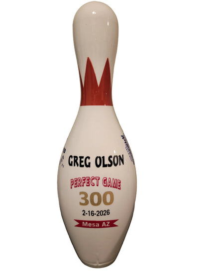 Perfect game bowling pin