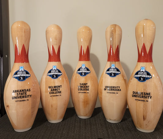 Custom Wood Grain Bowling Pins