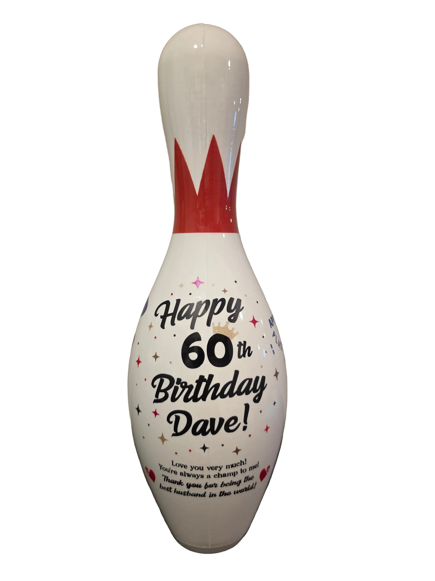 Fun personalized bowling birthday gift